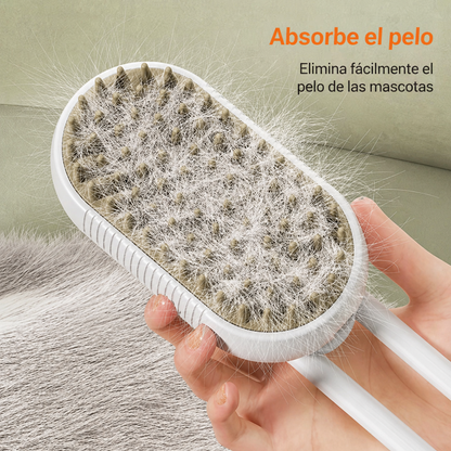 Cepillo vapor de mascotas 3 en 1